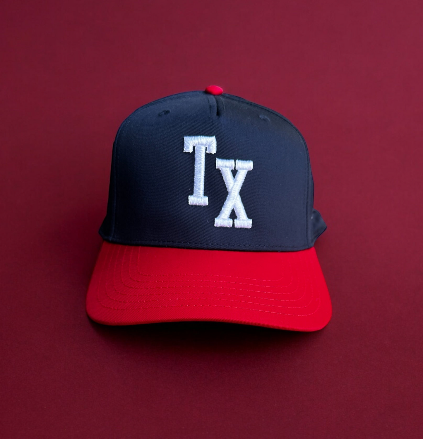 TX SnapBack Hat (Navy/Red)